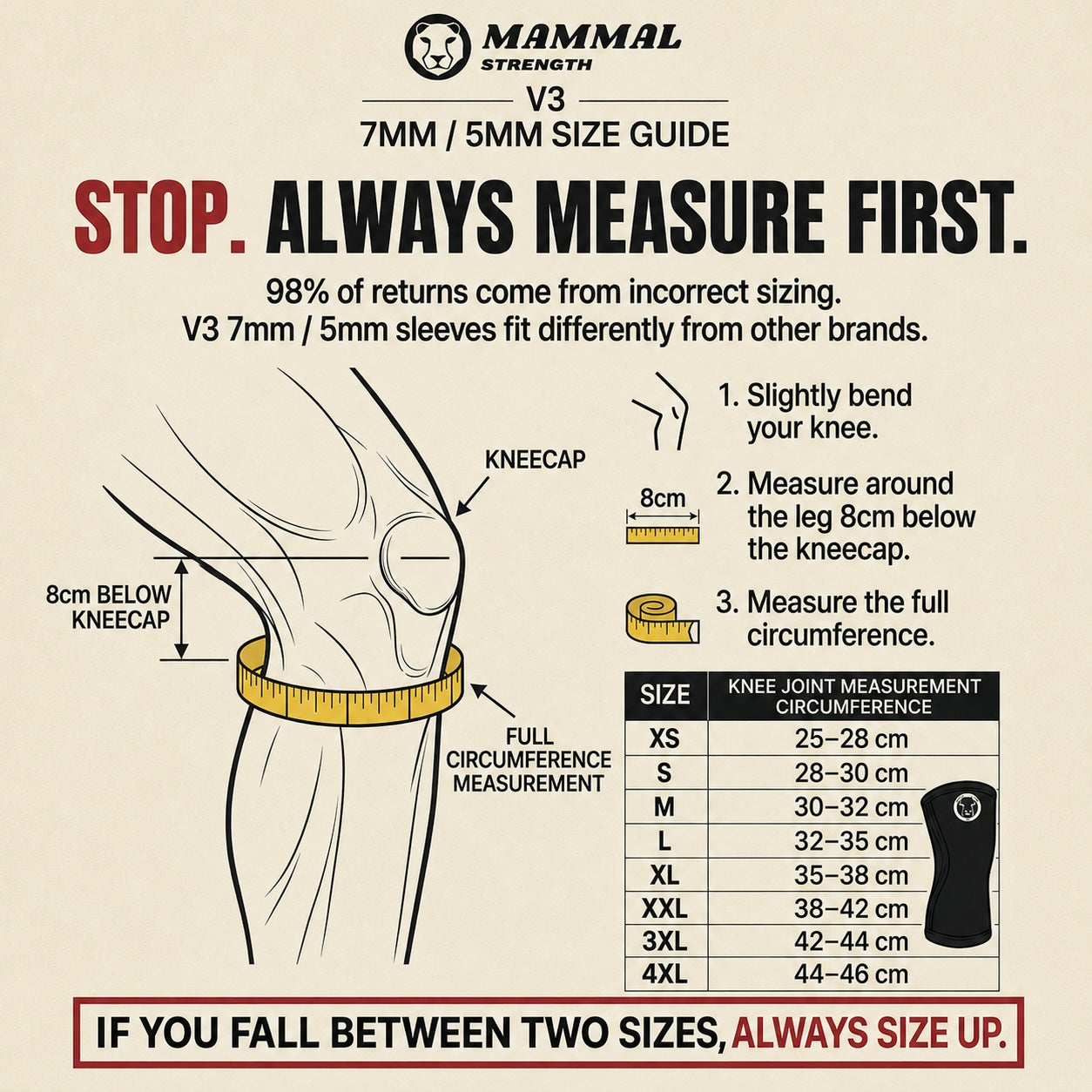 Mammal V3 7mm Knee Sleeves