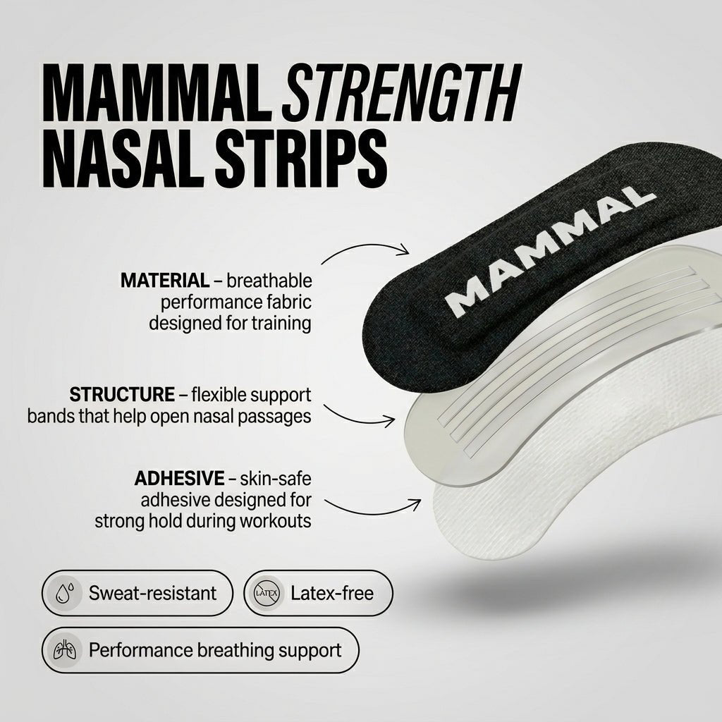 Nasal tape strips 30-pack for performance breathing during exercise and rest – Mammal Strength