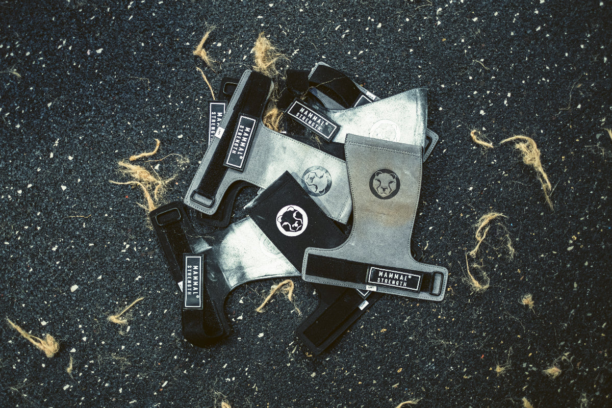 Mammal Strength gymnastic hand grips for CrossFit, pull-ups, and barbell training