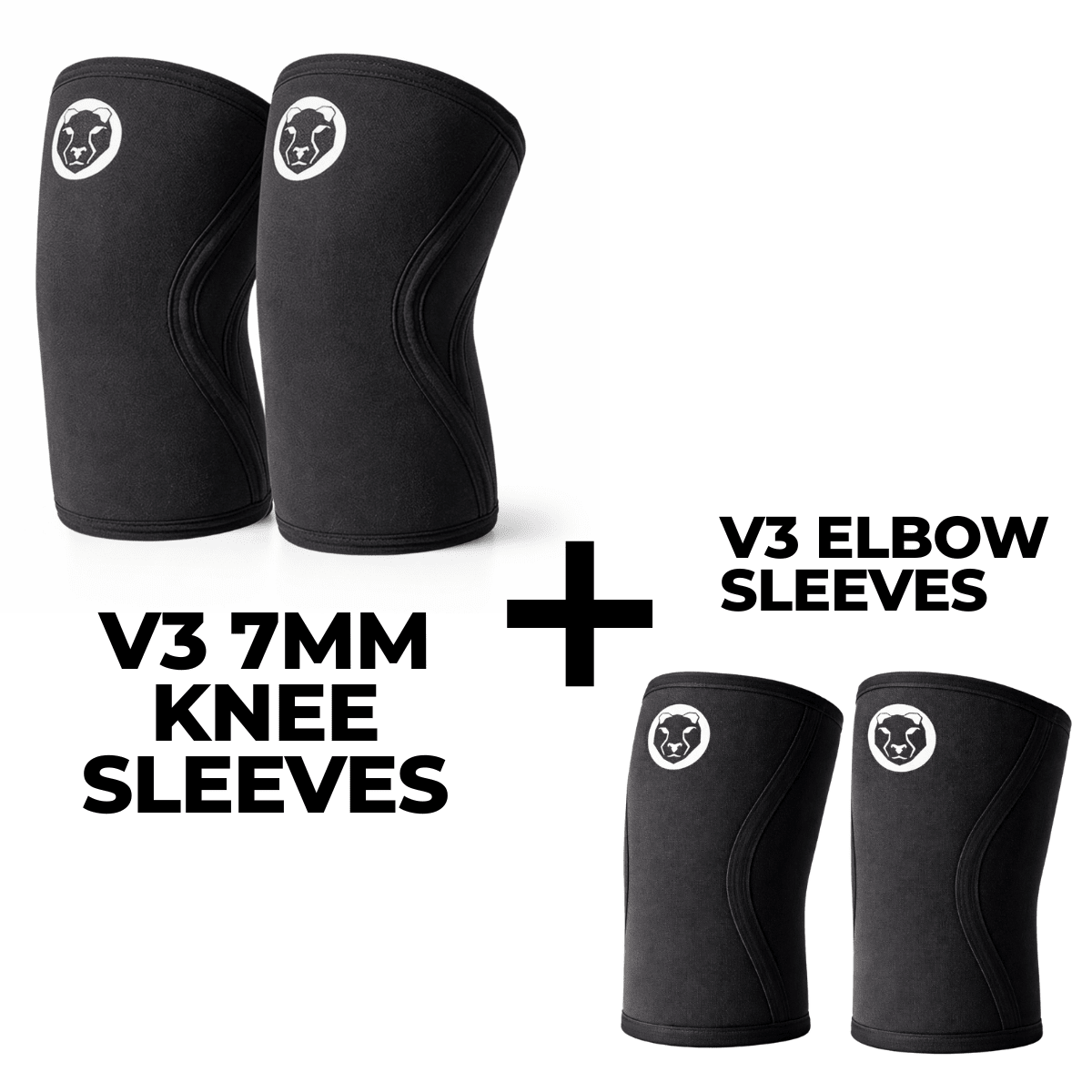 V3 sleeve bundle with 7mm knee sleeves and 5mm elbow sleeves for CrossFit – Mammal Strength
