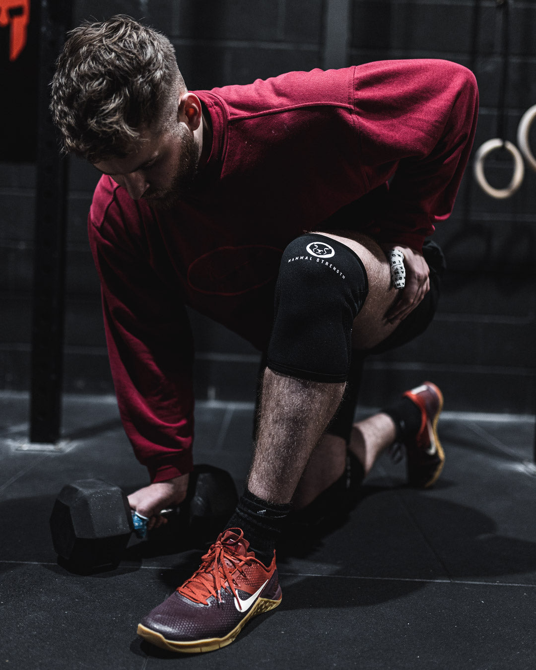 7mm Knee Sleeves Black Neoprene 