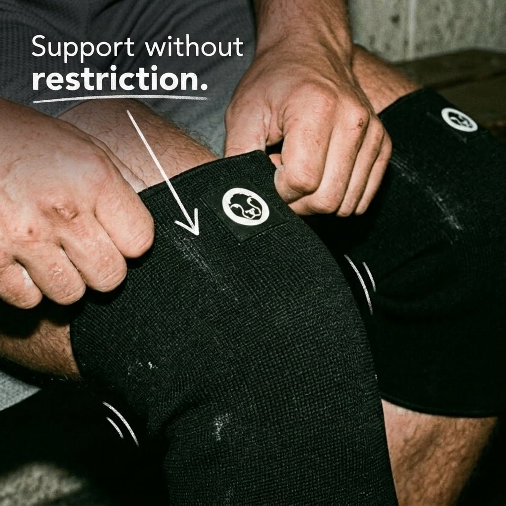 3mm double ply knee sleeves for powerlifting squats and competition – Mammal Strength