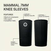 V3 7mm straight cuff knee sleeves for CrossFit Olympic lifting and squats – Mammal Strength