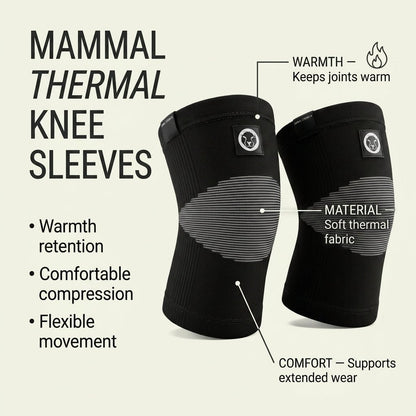 Thermal endurance knee sleeves for running hiking and long-duration training – Mammal Strength
