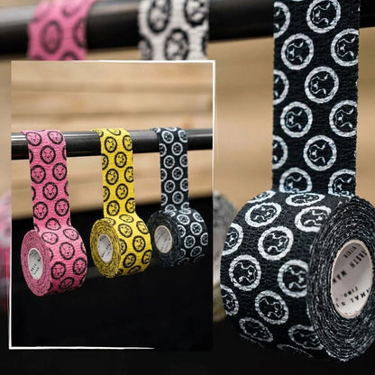 Weightlifting thumb tape 5m rolls 3-pack multicolour, close-up roll detail – Mammal Strength