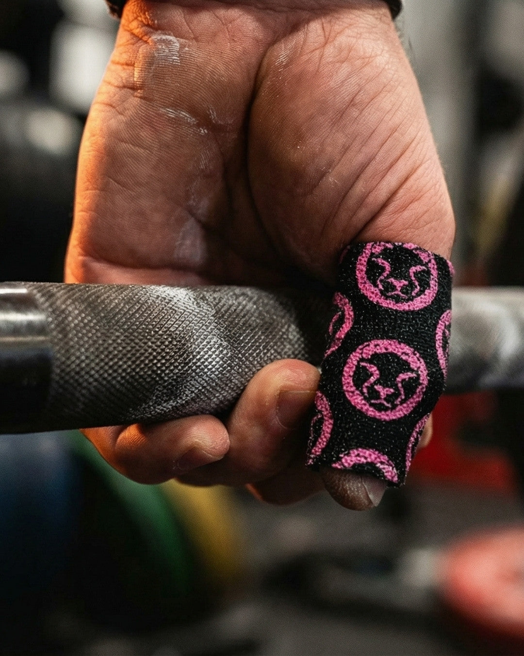 Hook Grip using Pink and Black Thumb Tape