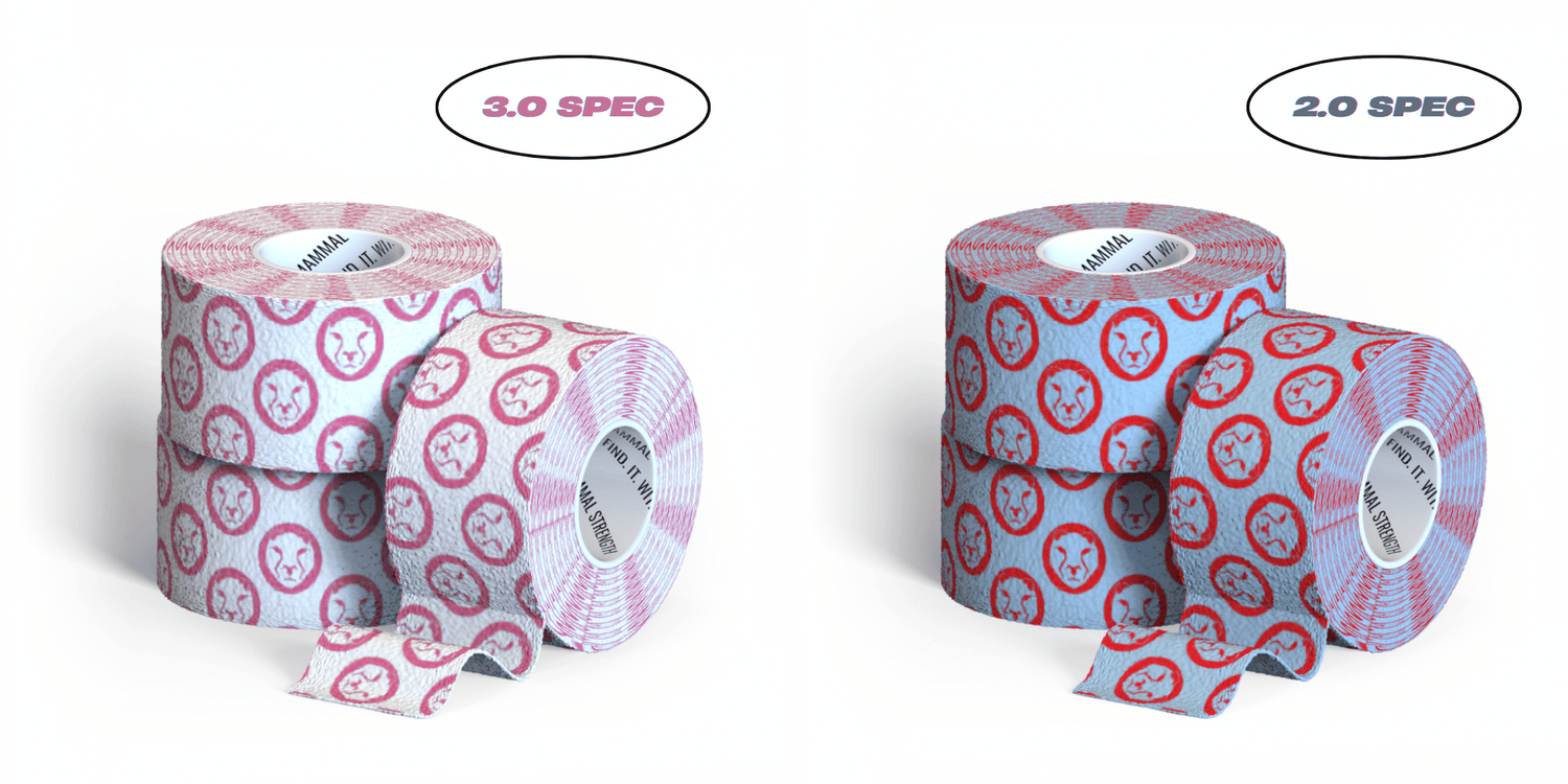 Rolls of tape with &