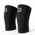 Pair of Mammal Strength Stiff Knee Sleeves PRO made from ultra-stiff black CR neoprene for maximum knee support during heavy lifting
