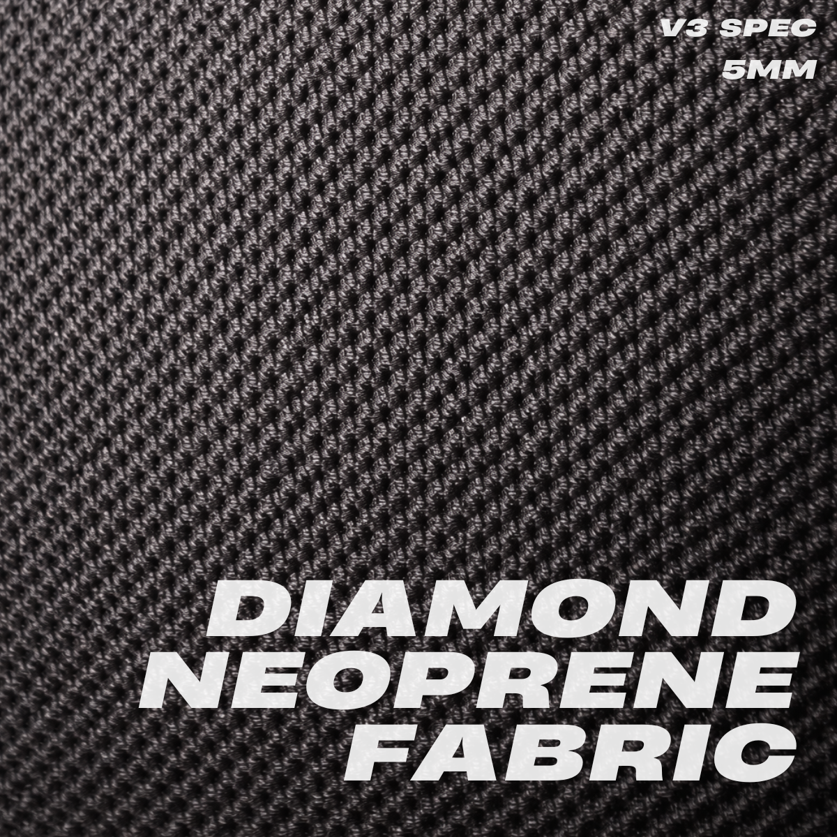 Close-up of diamond neoprene fabric used in Mammal Strength V3 5mm knee sleeves
