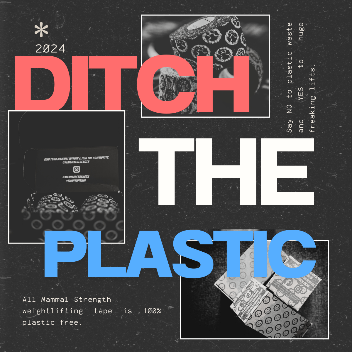 Mammal Thumb &amp; Weightlifting Tape - Ditch the Plastic - Plastic Free Eco Friendly
